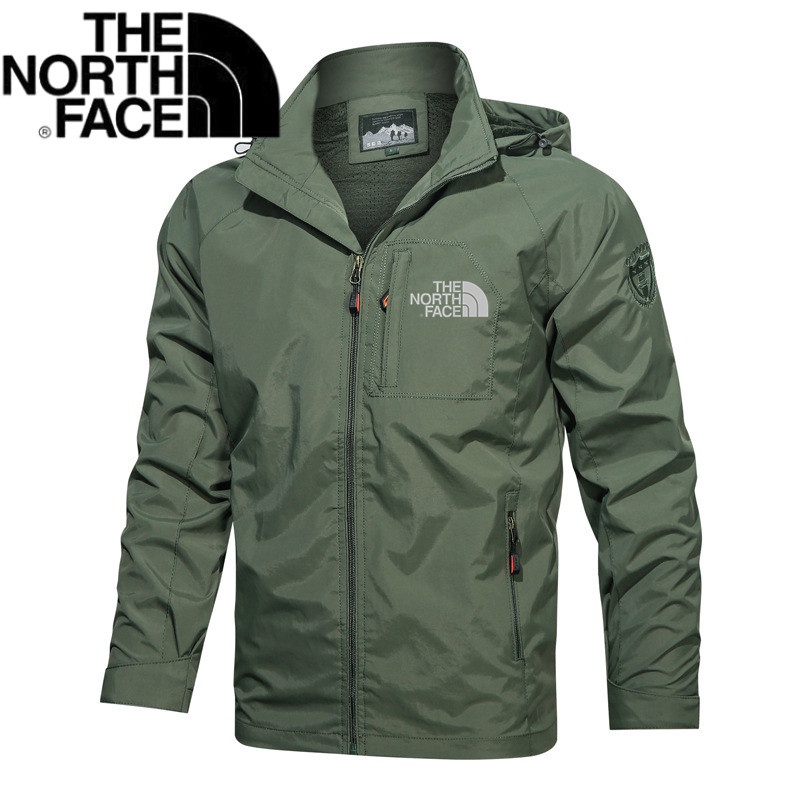 Ready Stock The-North-Face Men Outdoors Windbreaker Sports Waterproof Hooded Jackets Hiking Winter Warm Coat