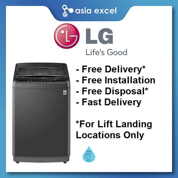 LG T2109VSAB 9KG BLACK SMART INVERTER TOP LOAD WASHING MACHINE