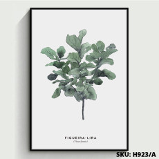 {SG} Plant Leaf Modern Framed Wall Art Painting / Frame Photo Home Wall Decoration for Living Room Bedroom Office