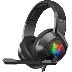 (1-3 Days Delivered)ONIKUMA K6 K19 K5 K20 RGB LED Lights Gaming Headphones Headset with Microphone Strong Compatibility Feel For PC Laptop Tablet