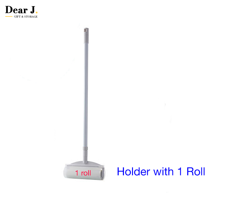 Extendable Roller Mop with Sticky Paper (60sheets per roll) [Dear J]