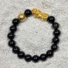 SG LOCAL - AURA HAVEN Pixiu With Premium Obsidian Bracelet